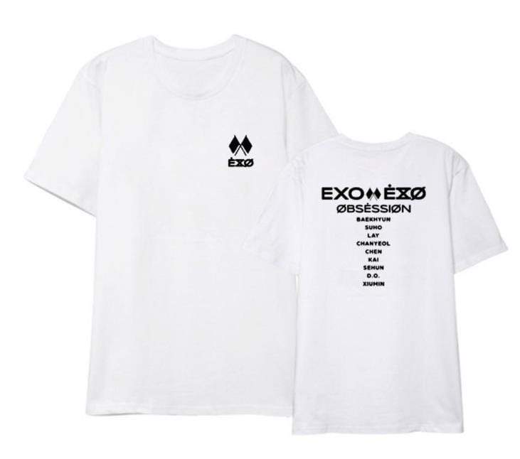 Hallyu Street BLANC / S T-SHIRT EXO OBSESSION PREMIUM EDITION™