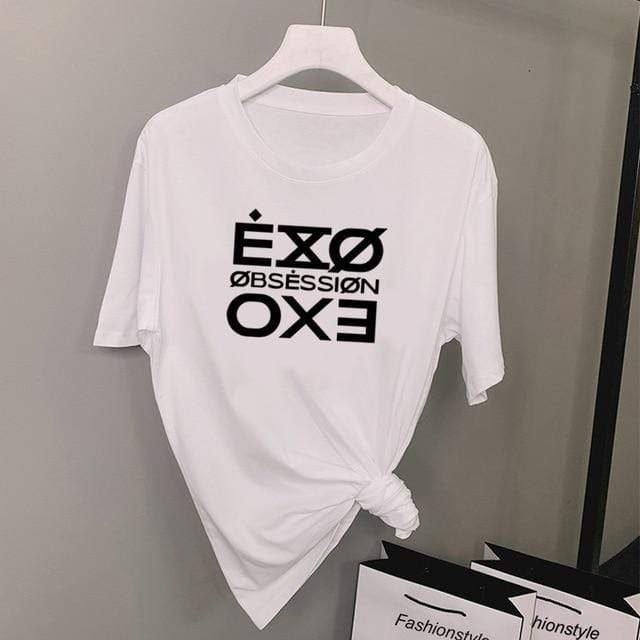Hallyu Street Blanc / XXL T-SHIRT Exo Obsession™