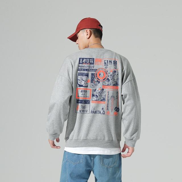 Hallyu Street Sweatshirts Gris / XXL Hoodie Coréen CARTOON™