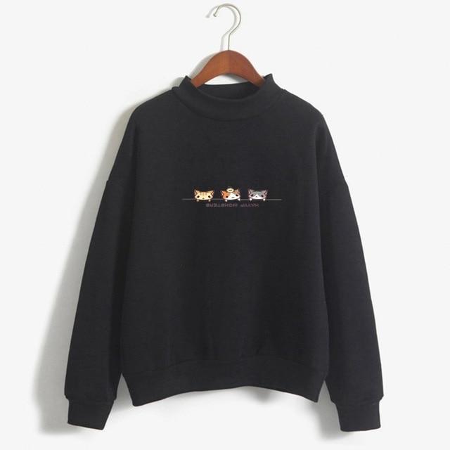 Hallyu Street Sweatshirts Noir / XXL Sweatshirt Coréen CATNEST™